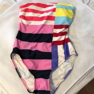Kate Spade color blocked swimsuit. Size medium